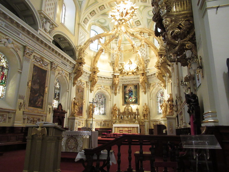Interieur van de kathedraal van Quebec